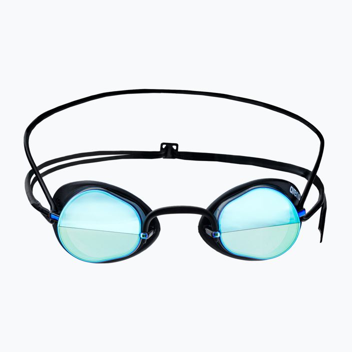 Arena Swedix Mirror smoke/blue/black swimming goggles 92399/57 2