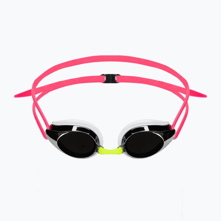 Children's swimming goggles arena Tracks JR Mirror silver/white/fuchsia 2