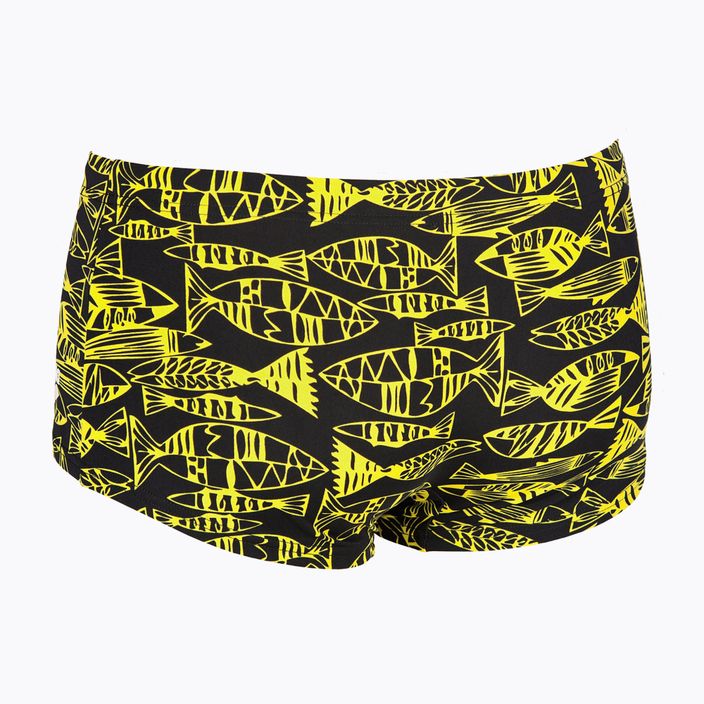 Men's swimming boxers arena Fisk Low Waist Short black and yellow 2A358/53 5