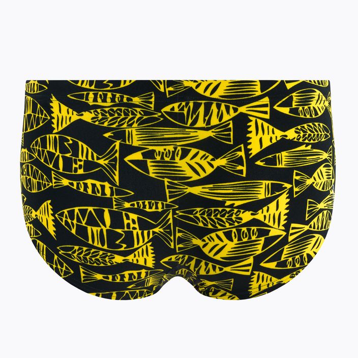 Men's swimming boxers arena Fisk Low Waist Short black and yellow 2A358/53 2