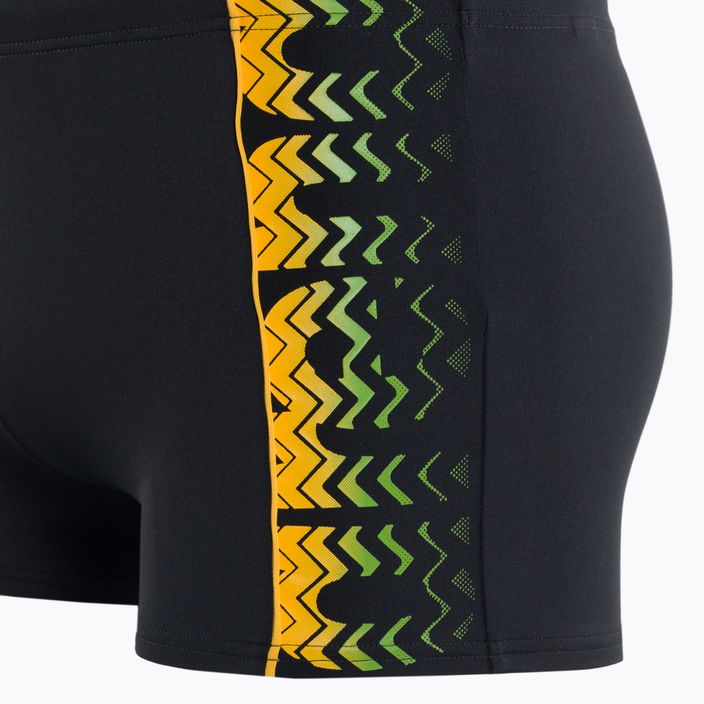 Men's arena Floater Short swim boxers black and yellow 2A723 3