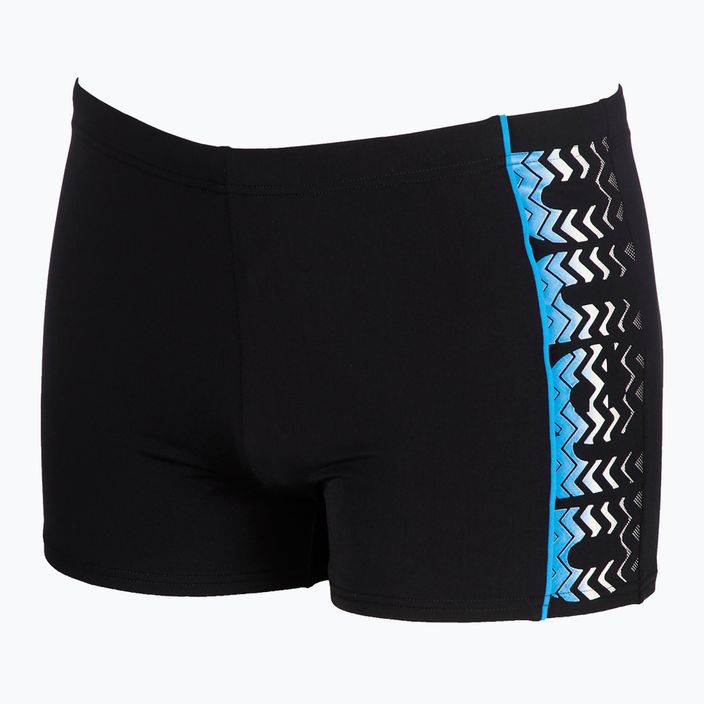 Men's arena Floater Short swim boxers black and turquoise 2A723 5