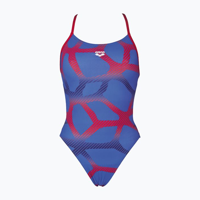 Women's one-piece swimsuit arena Spider Booster Back One Piece blue 000060/724 4