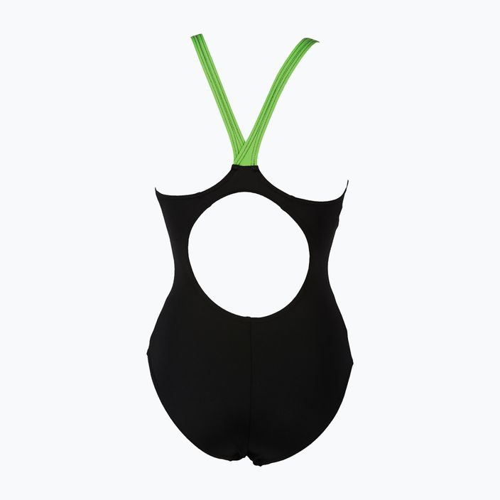 Women's one-piece swimsuit arena Shadow One Piece black/green 000088/506 5