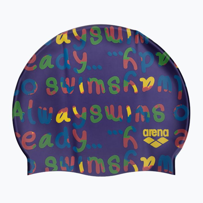 Children's swimming cap arena Print purple 94171
