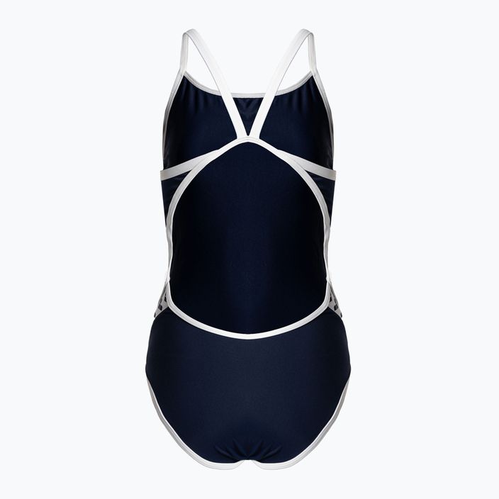 Women's one-piece swimsuit arena Team Stripe Super Fly Back One Piece navy blue 001195/701 2