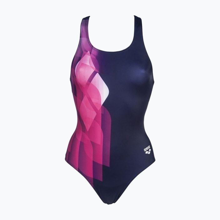 Women's one-piece swimsuit arena Swim Pro Back L navy blue/pink 002842/700 4