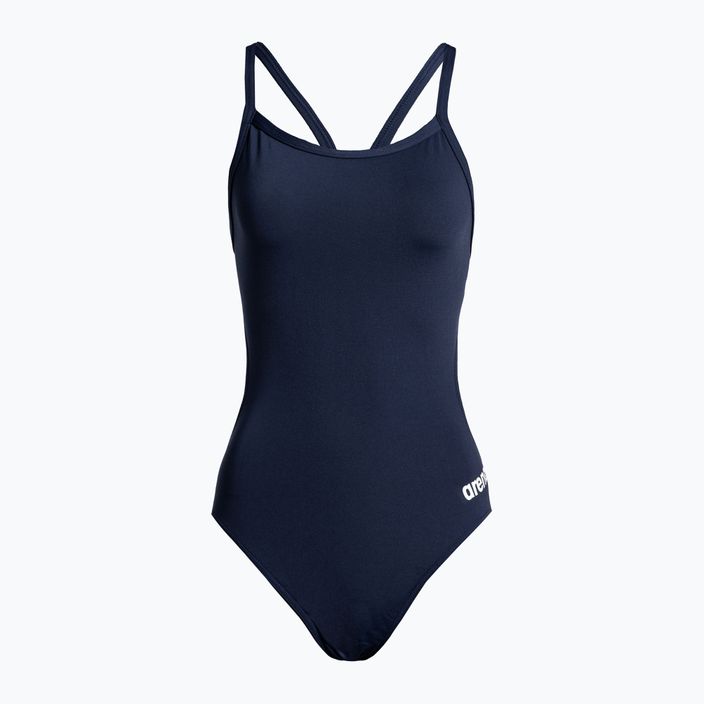 Women's one-piece swimsuit arena Team Challenge Solid navy blue 004766/750