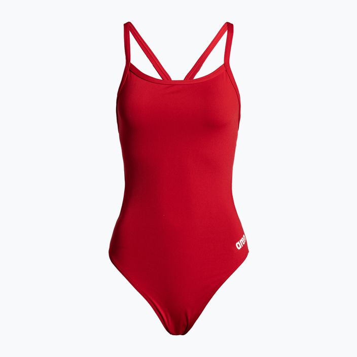 Women's one-piece swimsuit arena Team Challenge Solid red 004766