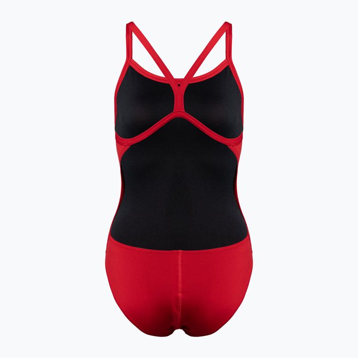 Women's one-piece swimsuit arena Team Challenge Solid red 004766 2