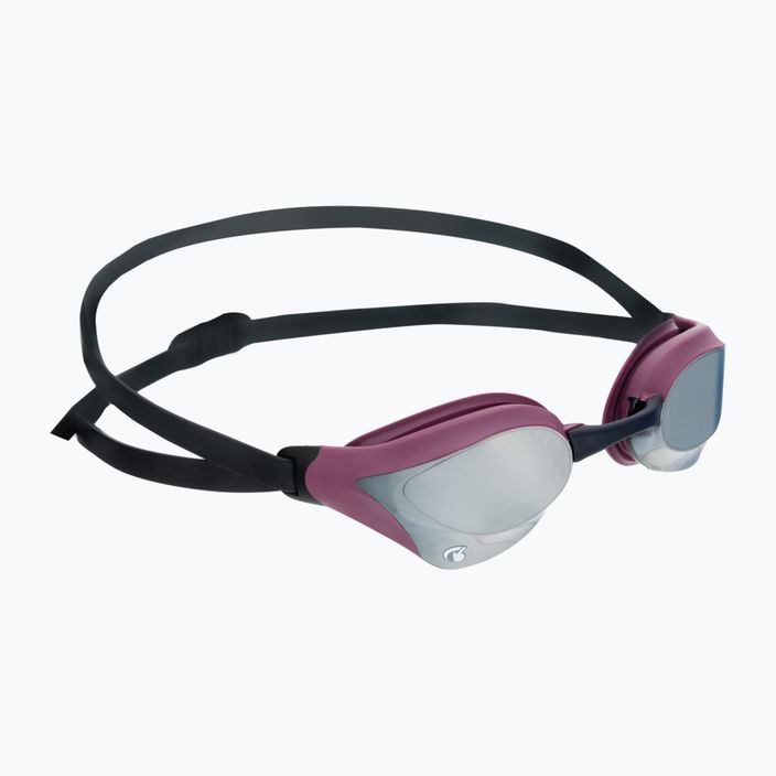 Arena swimming goggles Cobra Core Swipe Mirror silver/red wine 003251/595