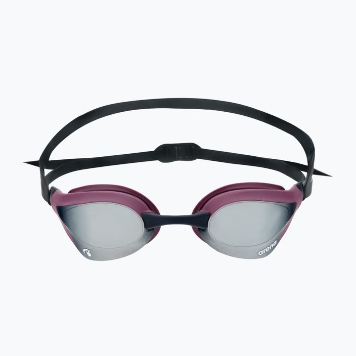 Arena swimming goggles Cobra Core Swipe Mirror silver/red wine 003251/595 2