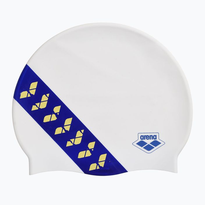 Arena Icons Team Stripe swimming cap white 001463 2