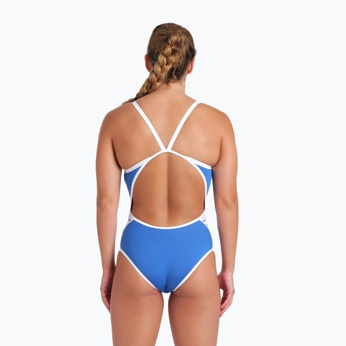 Women's one-piece swimsuit arena Icons Super Fly Back Solid blue 005036 6