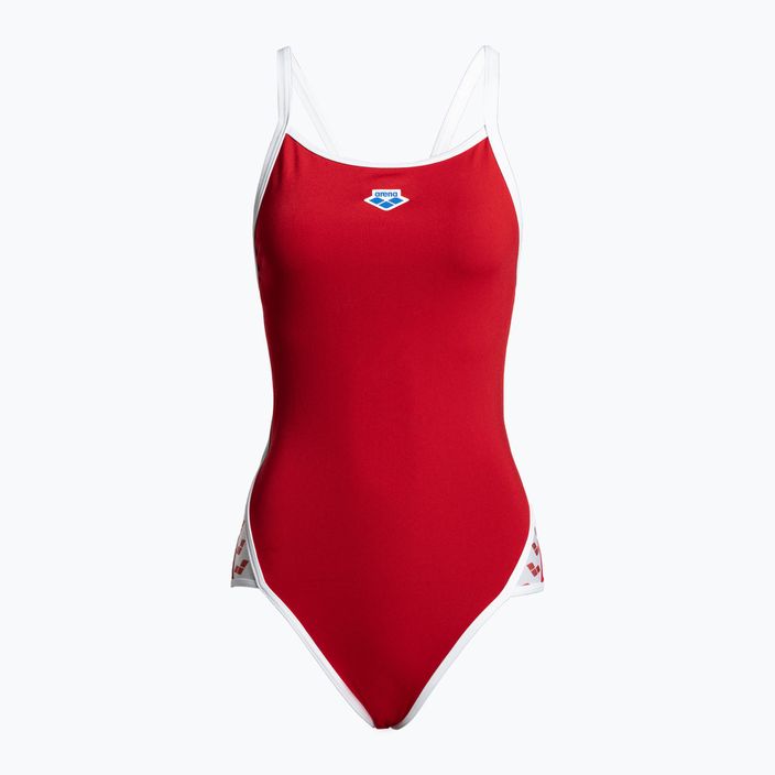 Women's one-piece swimsuit arena Icons Super Fly Back Solid red 005036