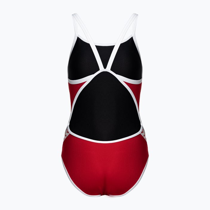 Women's one-piece swimsuit arena Icons Super Fly Back Solid red 005036 2