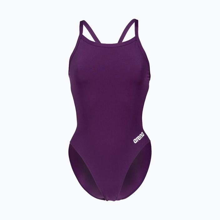 Women's one-piece swimsuit arena Team Challenge Solid purple 004766 4