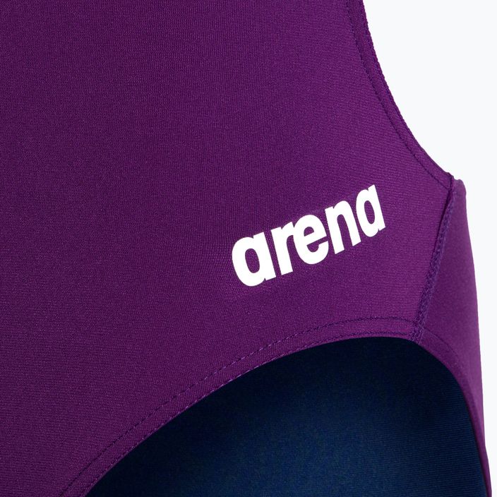 Women's one-piece swimsuit arena Team Challenge Solid purple 004766 3