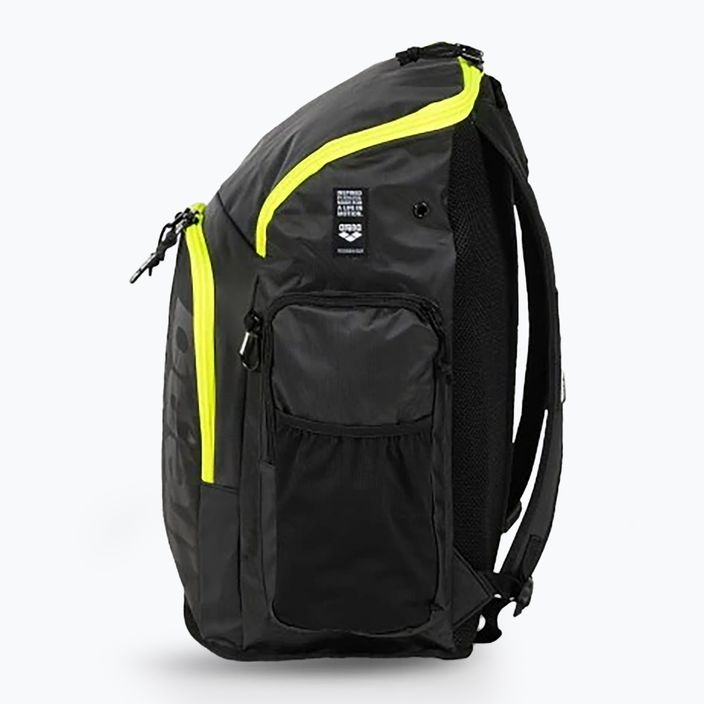 Arena Spiky III backpack 45 l dark smoke/neon yellow 7