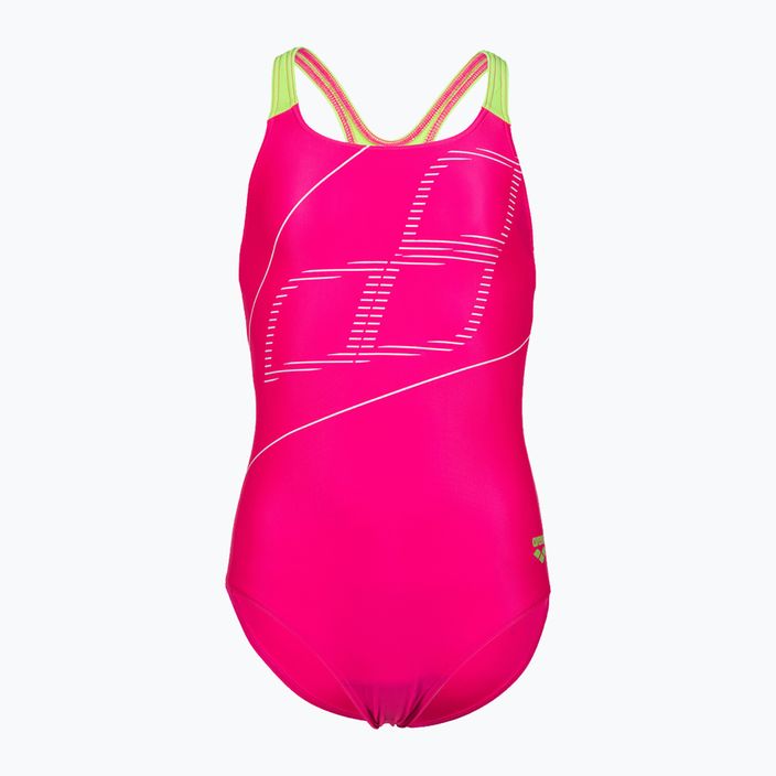 Children's one-piece swimsuit arena Swim Pro Back Logo pink 005539/760 4