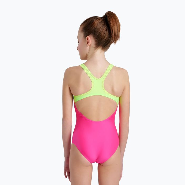 Children's one-piece swimsuit arena Swim Pro Back Logo pink 005539/760 7