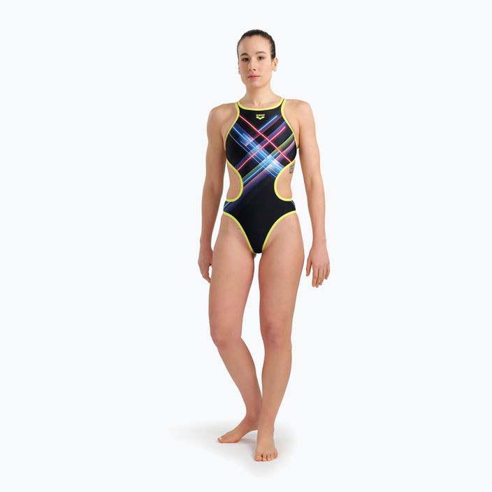 Women's one-piece swimsuit Arena Tech One Back Placement black and colour 005561 4