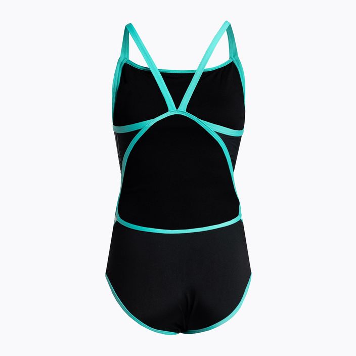 Women's one-piece swimsuit arena Icons Super Fly Back Logo black 005655 2