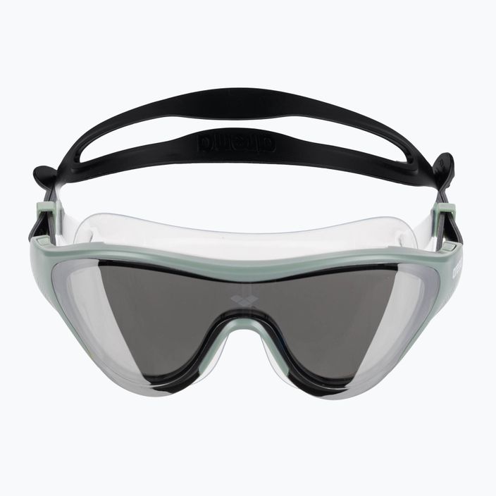 Arena The One Mask Mirror silver/jade/black swimming mask 2