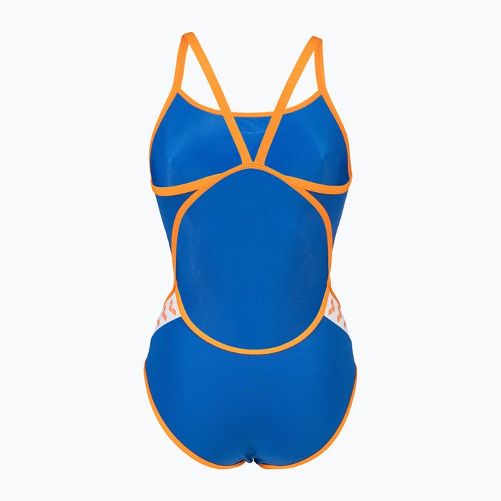 Women's arena Icons Super Fly Back Solid blue/orange one-piece swimsuit 005036/751 3