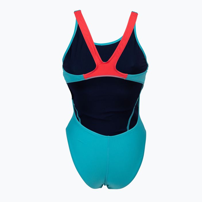 Women's one-piece swimsuit arena Team Swim Tech Solid blue 004763/840 5