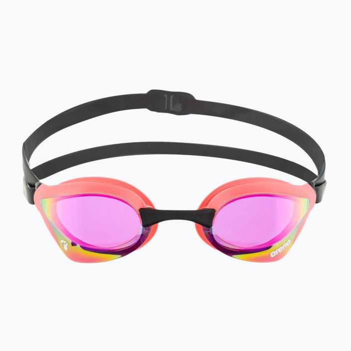Arena swimming goggles Cobra Core Swipe Mirror violet/coral 2