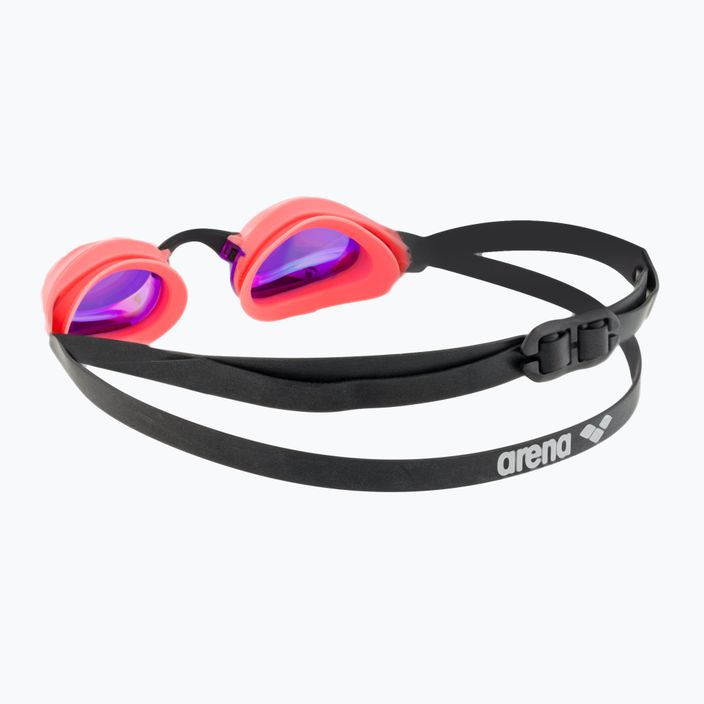 Arena swimming goggles Cobra Core Swipe Mirror violet/coral 4