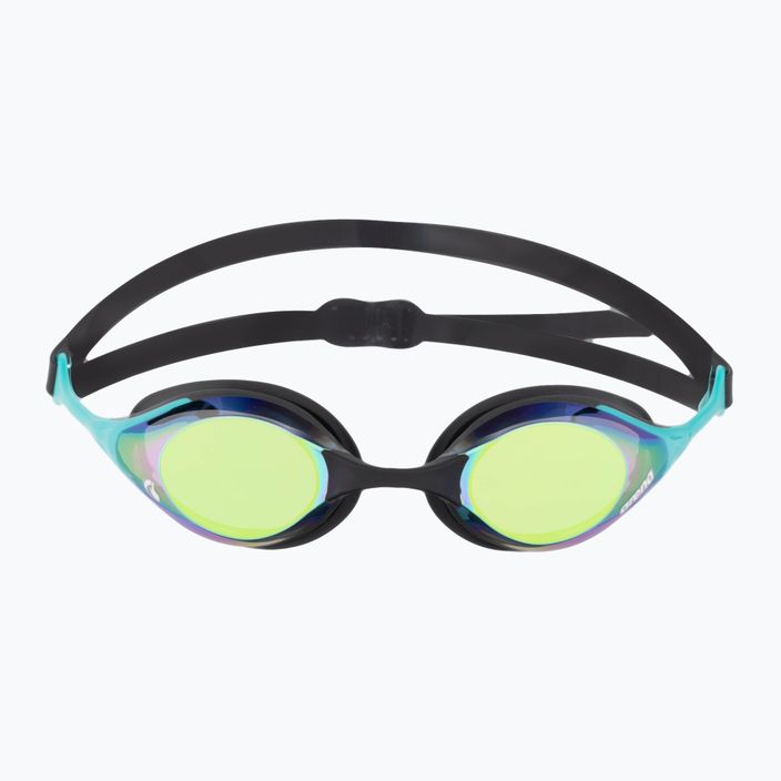 Arena swimming goggles Cobra Swipe Mirror emerald/peacock 2