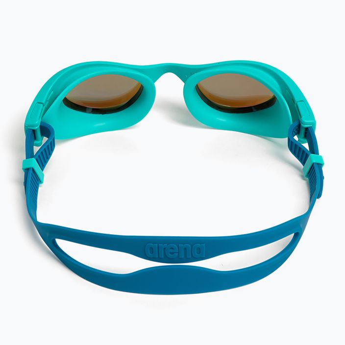 Arena The One Mirror blue/water/blue cosmo swim goggles 4