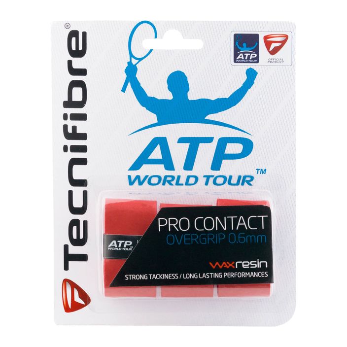 Tecnifibre Contact Pro tennis racket wraps 3 pcs red 52ATPCONRD 2