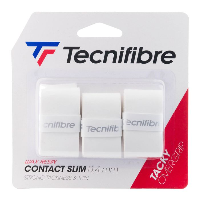 Tecnifibre Contact Slim tennis racket wraps 3 pcs white 52ATPCONSL 2