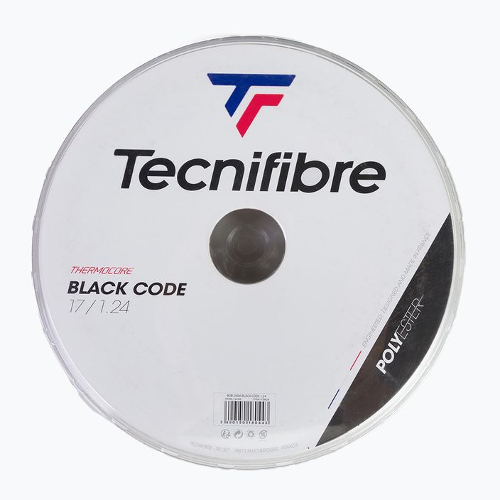 Tennis string Tecnifibre Reel 200M Black Code 200 m black 04RBL124XB