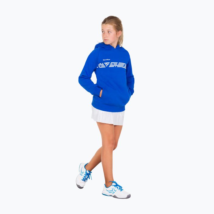 Children's tennis sweatshirt Tecnifibre Fleece Hoodie blue 21LAHORO0B 8