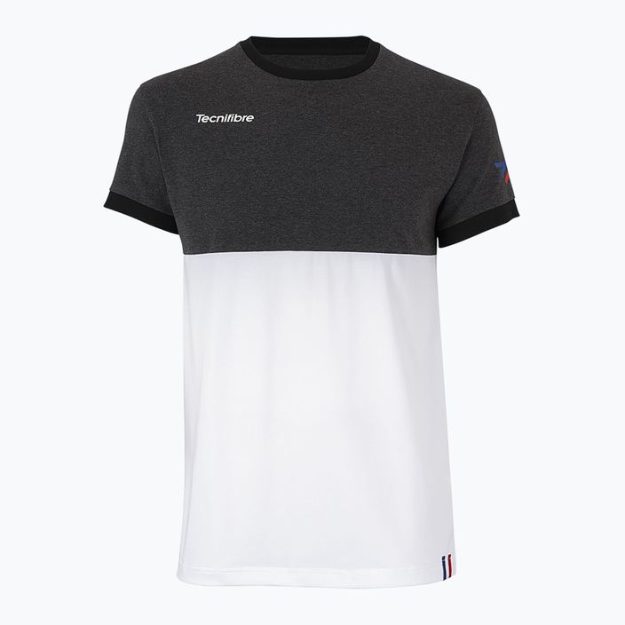 Tecnifibre Stretch white and black children's tennis shirt 22F1ST F1 6