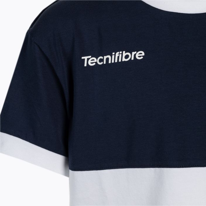 Tecnifibre Stretch white and blue children's tennis shirt 22F1ST F1 3