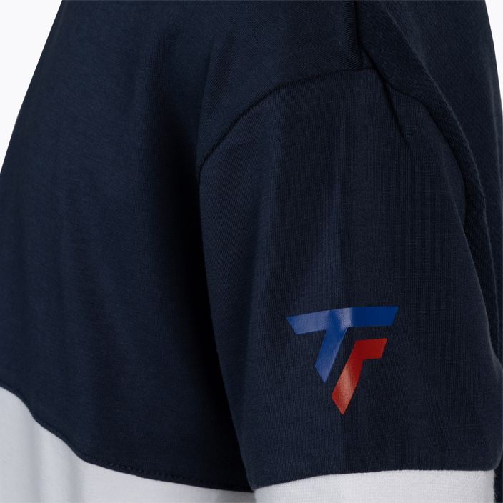 Tecnifibre Stretch white and blue children's tennis shirt 22F1ST F1 4