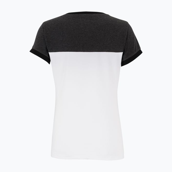 Women's tennis shirt Tecnifibre Stretch white and black 22LAF1 F1 2
