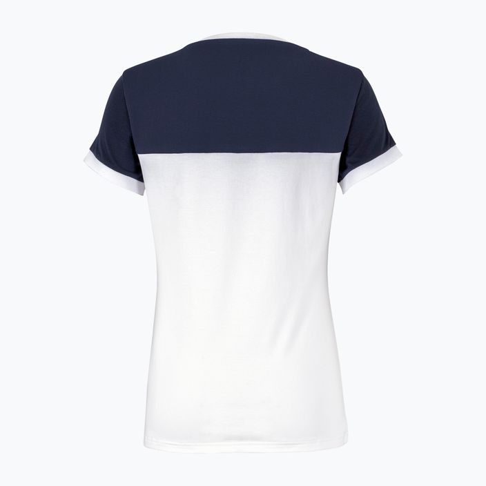 Women's tennis shirt Tecnifibre Stretch white and blue 22LAF1 F1 2
