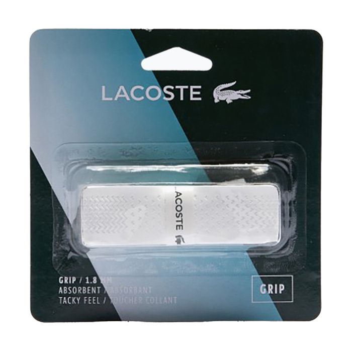 Lacoste Absorbent Grip tennis racket wrap white 2