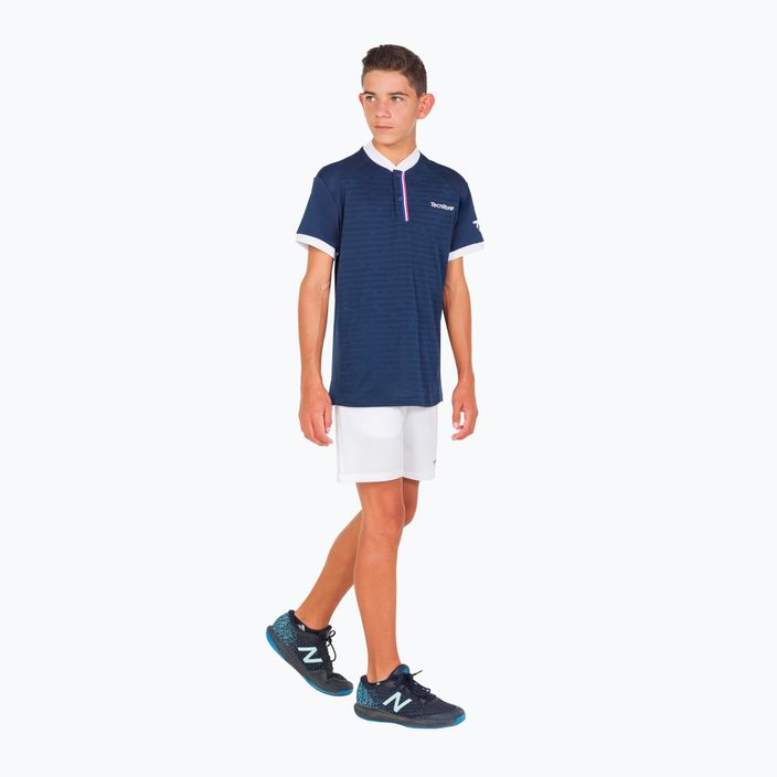 Children's tennis shirt Tecnifibre Polo blue 22F3PO F3 6