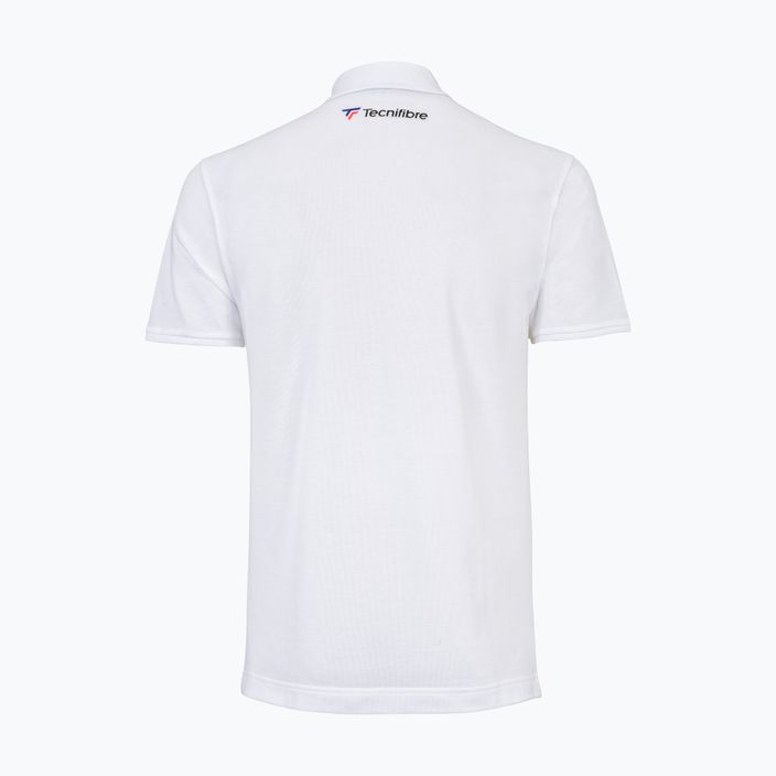 Men's tennis shirt Tecnifibre Polo Pique white 25POlOPIQ 2