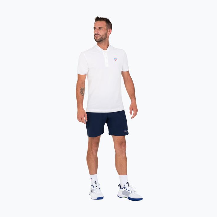 Men's tennis shirt Tecnifibre Polo Pique white 25POlOPIQ 3