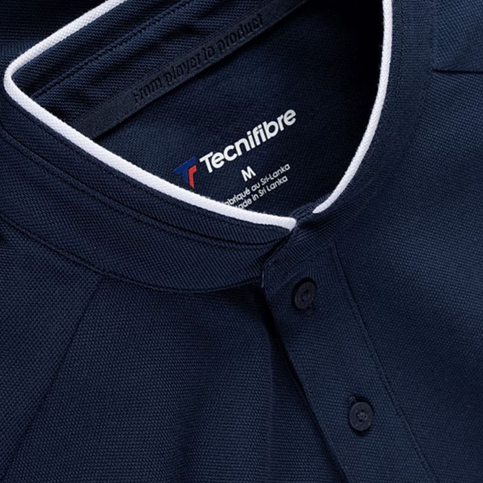 Men's tennis shirt Tecnifibre Polo Pique navy blue 25POPIQ224 4