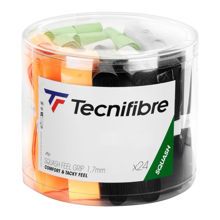 Squash racket wraps Tecnifibre Squash Feel Grip Box 24 pcs multicolour 2