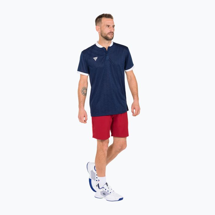 Men's tennis polo shirt Tecnifibre Team Mesh navy blue 22MEPOMA32